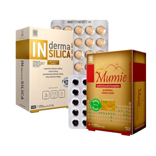 SET Mumie 120 i IN derma SILICA 180